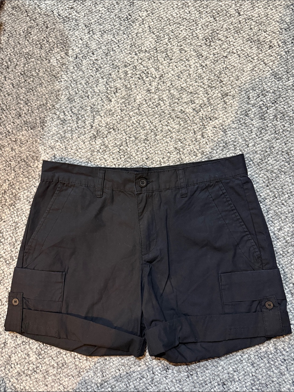 Calvin Klein Classic Black Cargo Shorts Size 4 New W/O tags